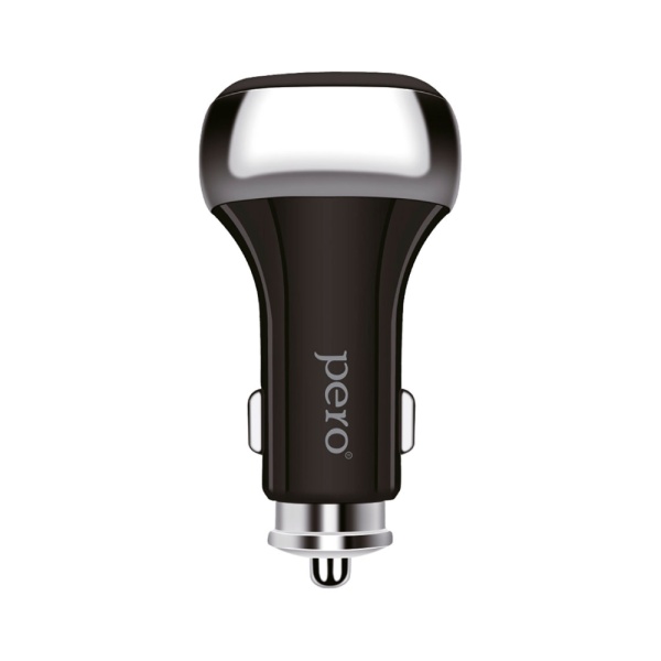 АЗУ PERO AC06 2xUSB-C PD, 50 Вт, черный